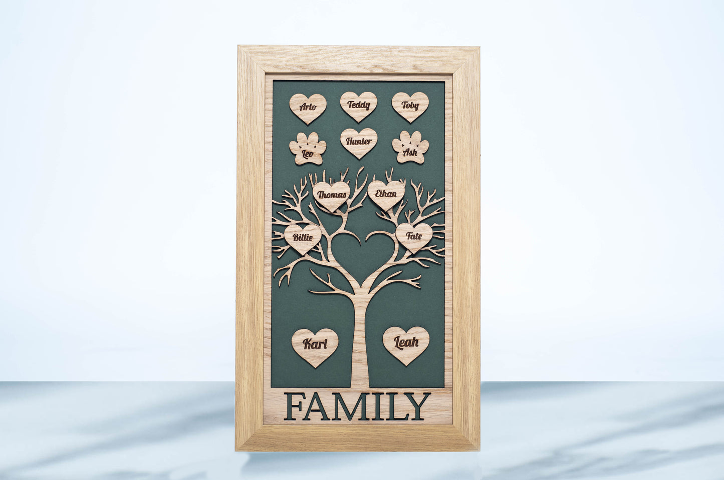 Oak Family Tree Frame