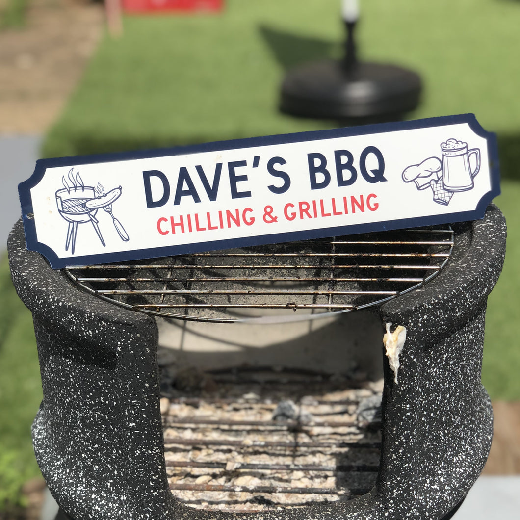 Personalised BBQ Sign