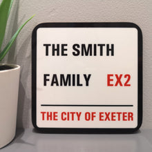 Load image into Gallery viewer, London Style Street Sign Coaster

