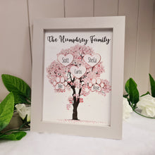 Load image into Gallery viewer, Personalised Family Tree Grey Frame
