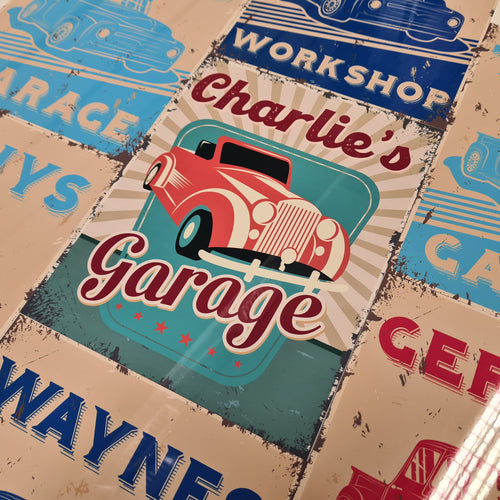 Retro Garage Sign - Made For You Gifts