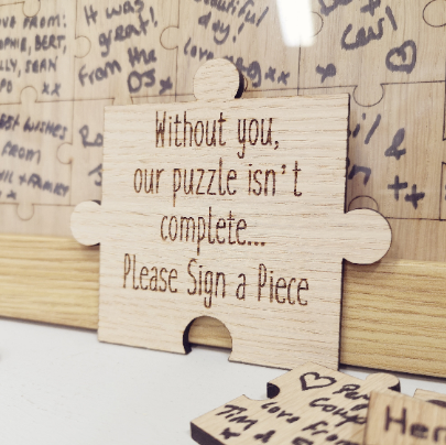 Please Sign Our Guestbook Puzzle Piece