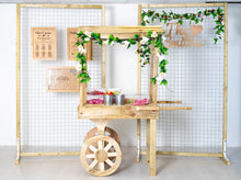 Load image into Gallery viewer, Rustic Style Wooden Sweet Cart - Wedding - Event
