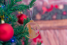 Load image into Gallery viewer, Oak Cat Christmas Tree Decoration

