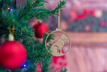 Load image into Gallery viewer, Oak Dog Christmas Tree Decoration
