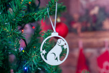 Load image into Gallery viewer, Oak Dog Christmas Tree Decoration
