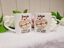 Load image into Gallery viewer, Cute Sloths Valentine&#39;s Day Mugs
