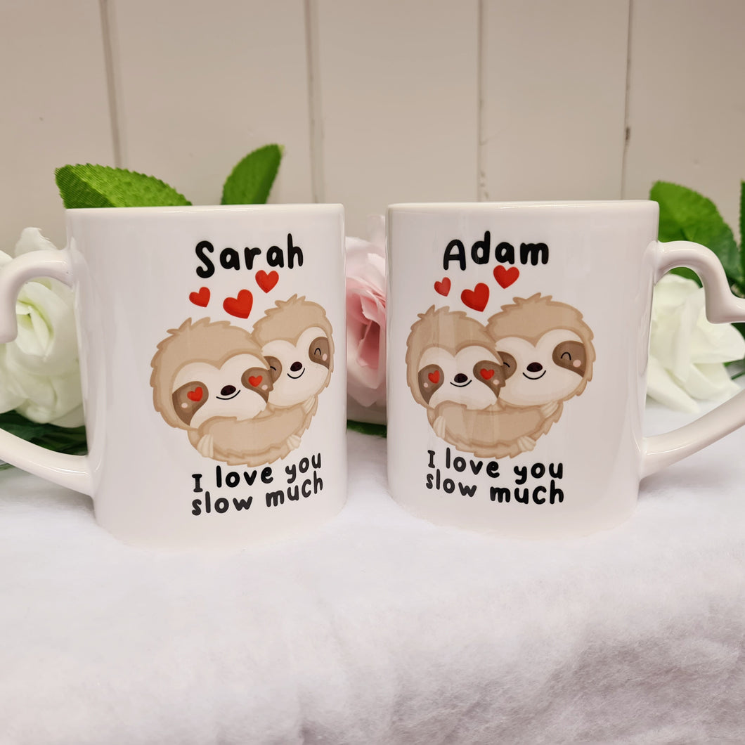 Cute Sloths Valentine's Day Mugs