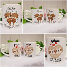Load image into Gallery viewer, Cute Sloths Valentine&#39;s Day Mugs
