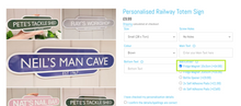 Load image into Gallery viewer, Personalised Railway Totem Sign

