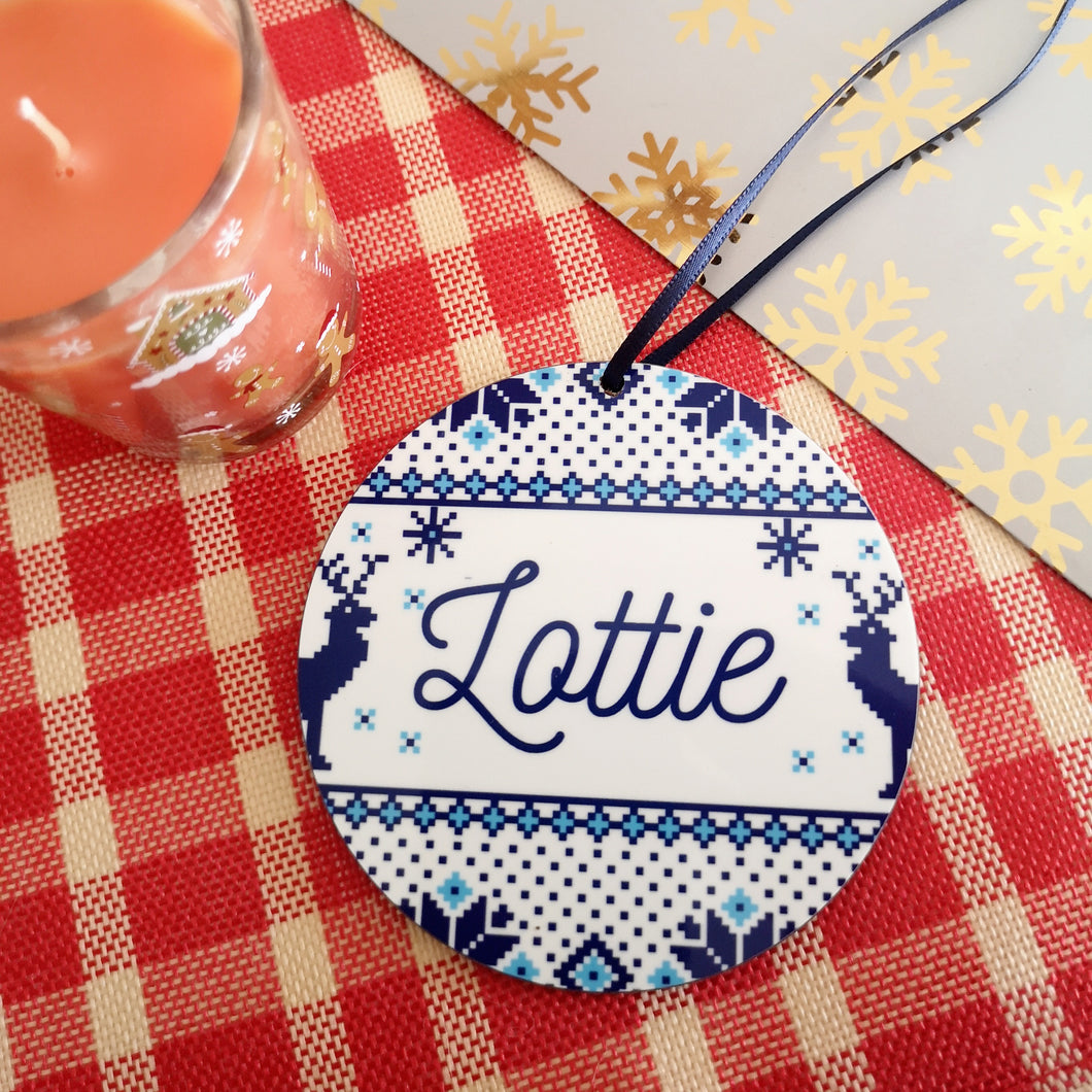 Christmas Jumper Personalised Bauble