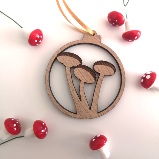 Oak Mushroom Christmas Tree Decoration