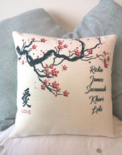 Load image into Gallery viewer, Japanese Style Family Tree Cushion Cover
