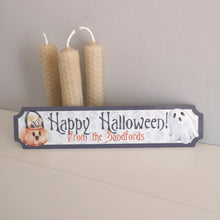 Load image into Gallery viewer, Personalised Happy Halloween Metal Sign
