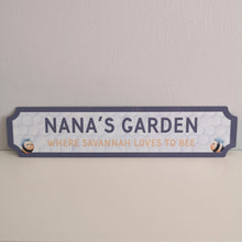 Load image into Gallery viewer, Bee Design Personalised Garden Sign
