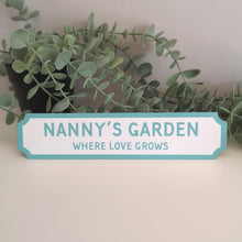 Load image into Gallery viewer, White and Pastel Coloured Mini Personalised Street Sign, Bar Sign
