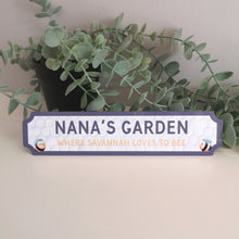 Load image into Gallery viewer, Bee Design Personalised Metal Garden Sign

