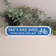 Load image into Gallery viewer, Personalised Bicycle Street Sign, Bar Sign
