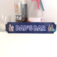 Load image into Gallery viewer, Neon Style Bar sign with Bottles and Glass Design
