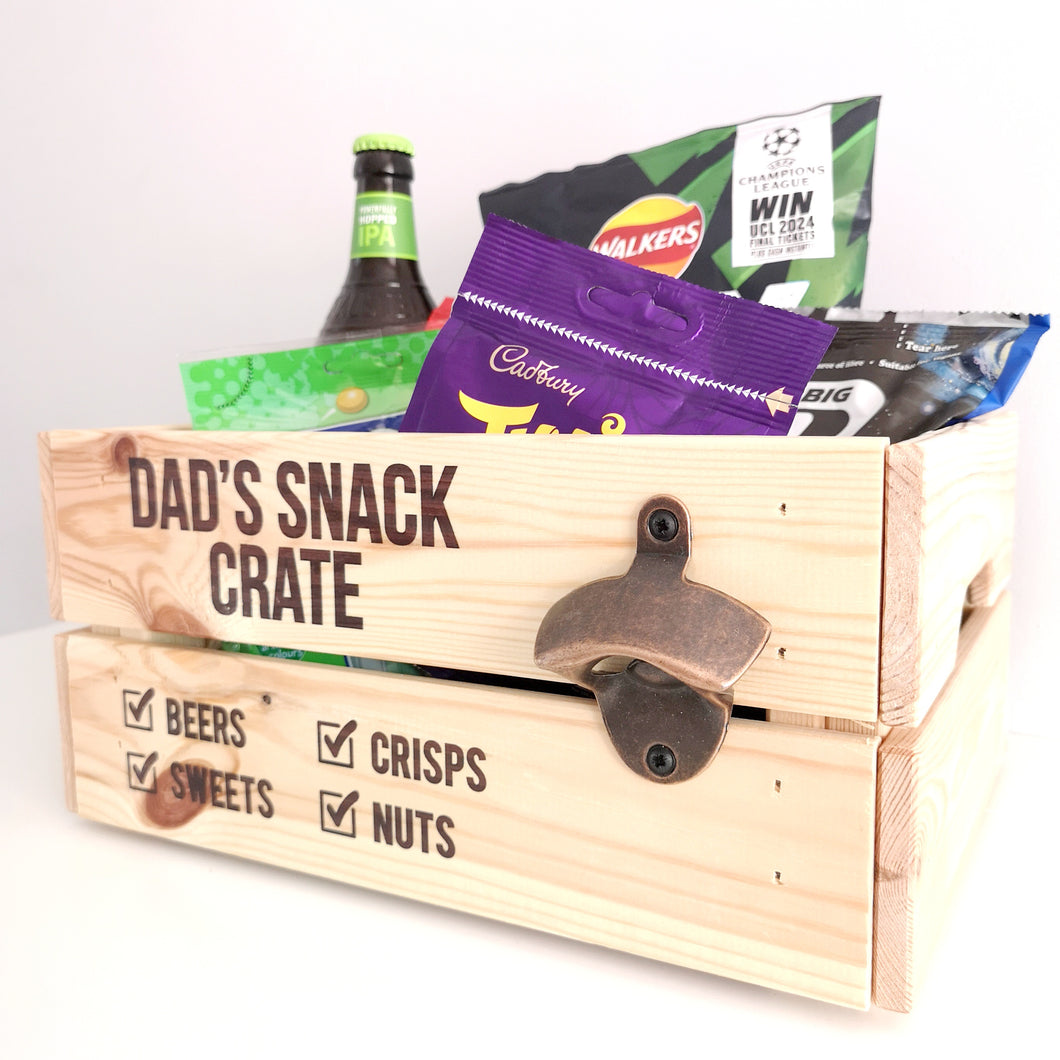 Personalised Dad's Snack Crate