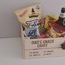 Load and play video in Gallery viewer, Personalised Dad&#39;s Snack Crate
