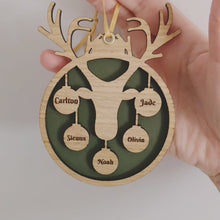 Load and play video in Gallery viewer, Reindeer Family Bauble
