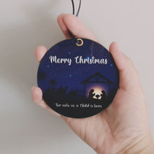 Load and play video in Gallery viewer, Nativity Christmas Bauble
