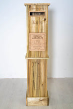 Load image into Gallery viewer, Rustic Solid Wooden Wedding Post Box - Personalised Engraved Plaque Available
