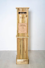 Load image into Gallery viewer, Rustic Solid Wooden Wedding Post Box - Personalised Engraved Plaque Available
