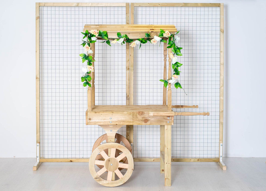 Rustic Style Wooden Sweet Cart - Wedding - Event