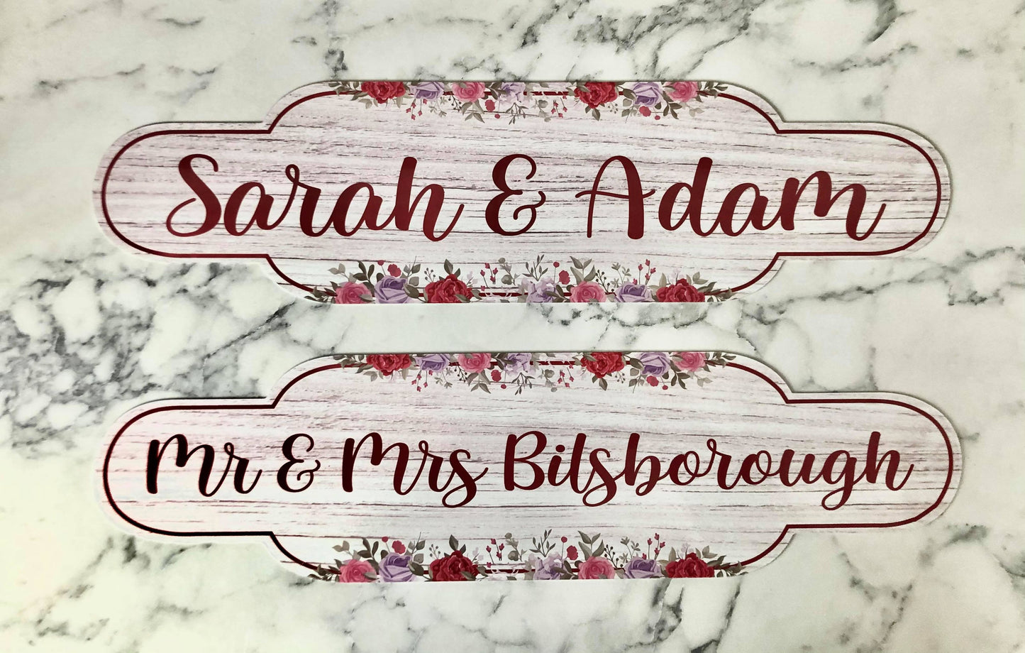 Floral Couples Sign - Made For You Gifts