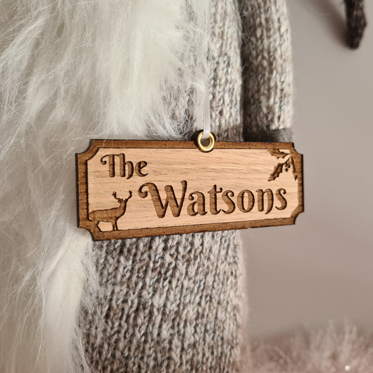 Road Sign Christmas Decoration