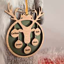 Load image into Gallery viewer, Reindeer Family Bauble
