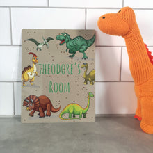 Load image into Gallery viewer, Dinosaur Room Sign - Made For You Gifts
