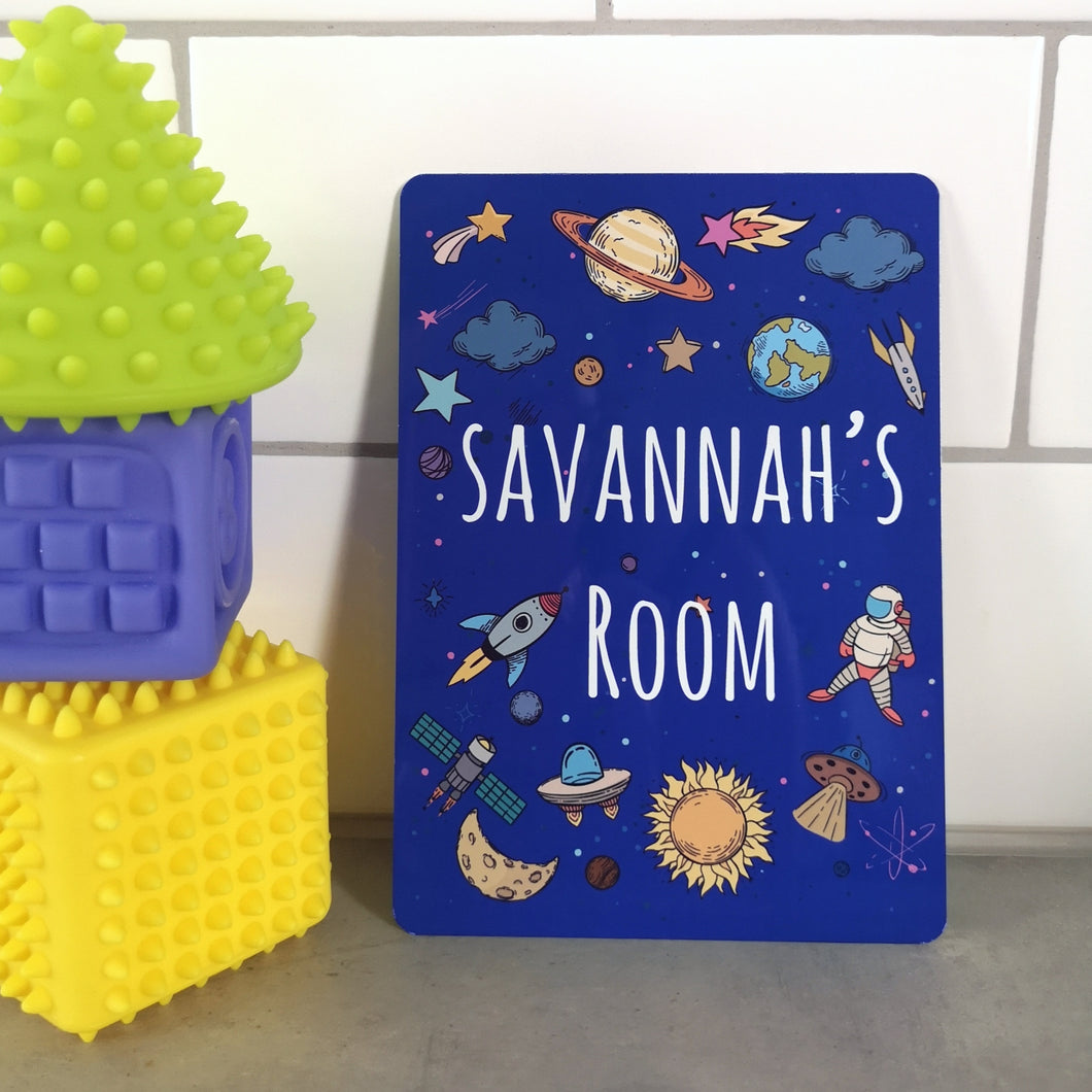 Outer Space Room Sign - Made For You Gifts