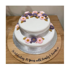 Load image into Gallery viewer, Personalised Bamboo Wedding Cake Board
