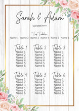 Load image into Gallery viewer, Wedding Seating Plan - Metal Panel - Made For You Gifts
