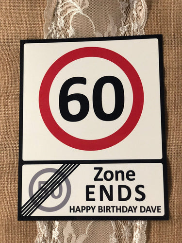 Age Speed Limit Metal Sign - Made For You Gifts