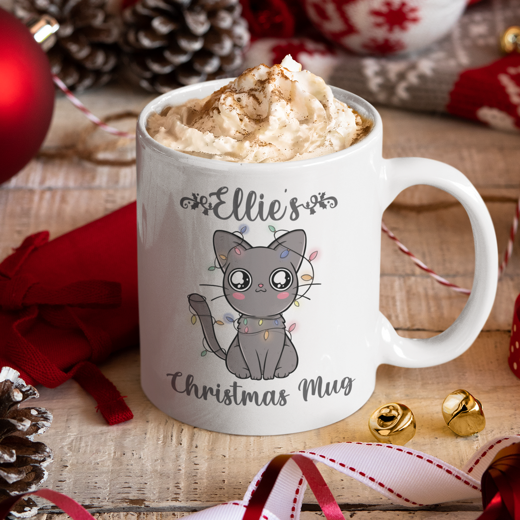 Christmas Cat Mug - Made For You Gifts
