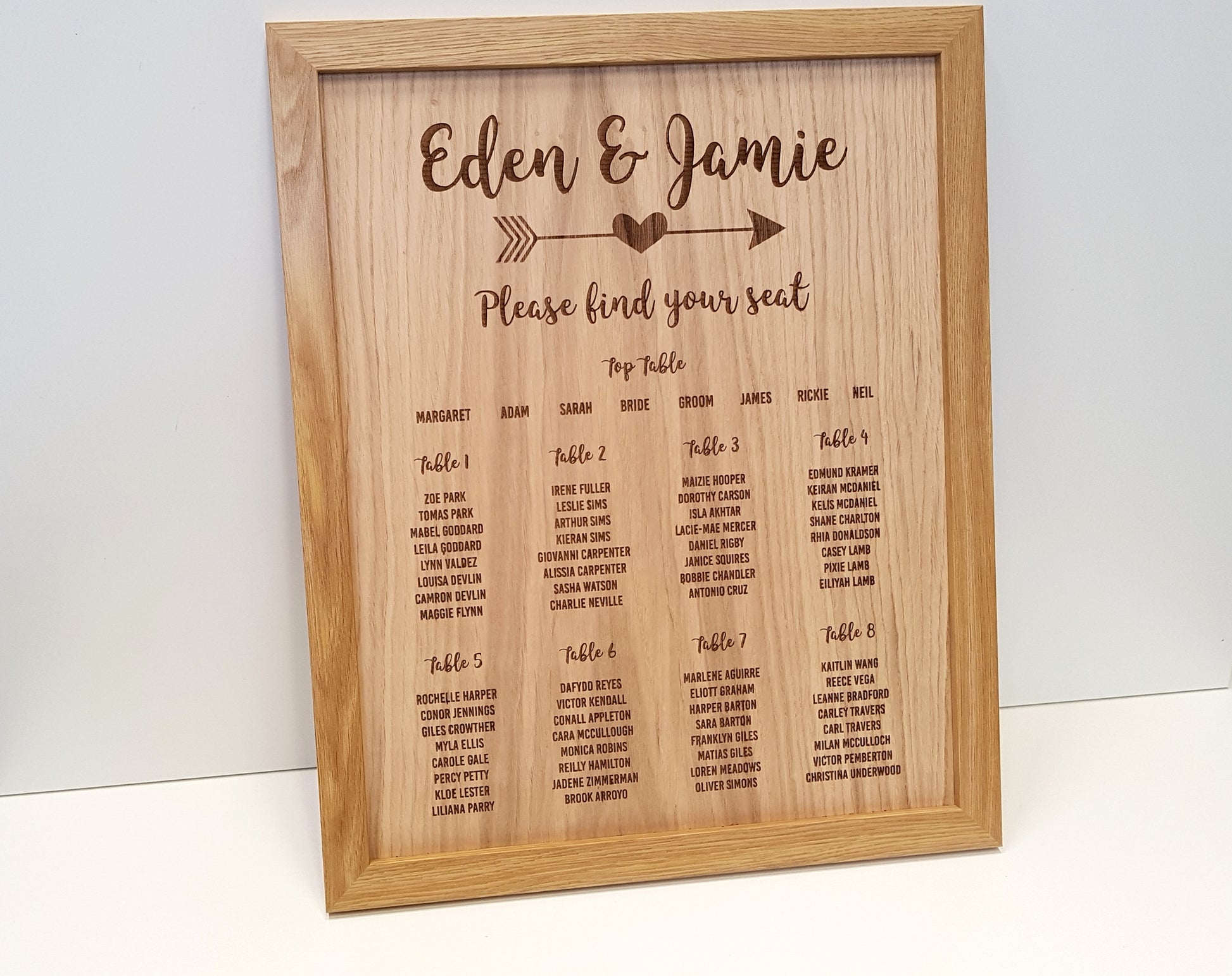 20x16" Seating Plan (Add-On, Do Not Remove) - Made For You Gifts