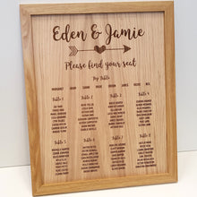 Load image into Gallery viewer, Wedding Seating Plan
