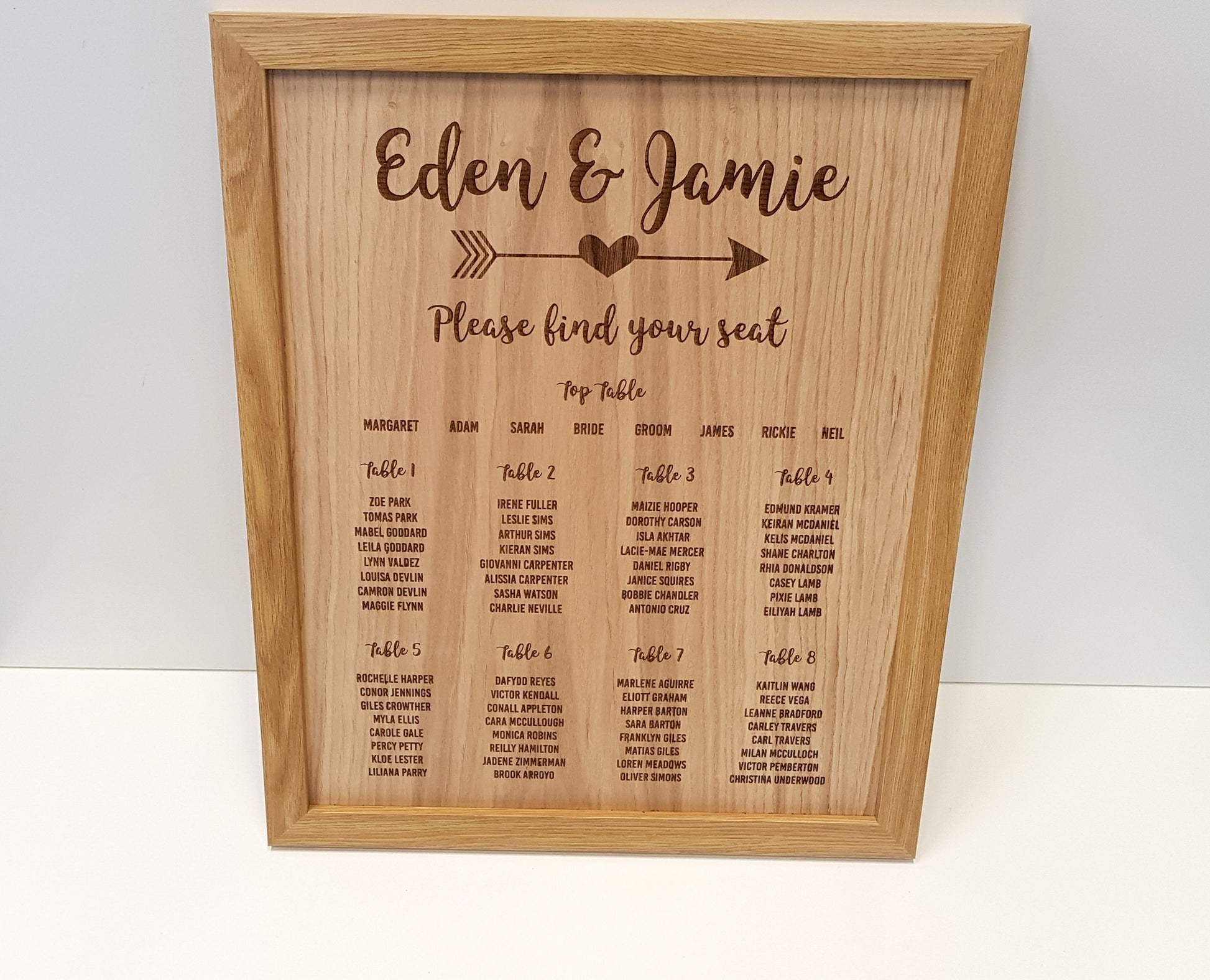 20x16" Seating Plan (Add-On, Do Not Remove) - Made For You Gifts